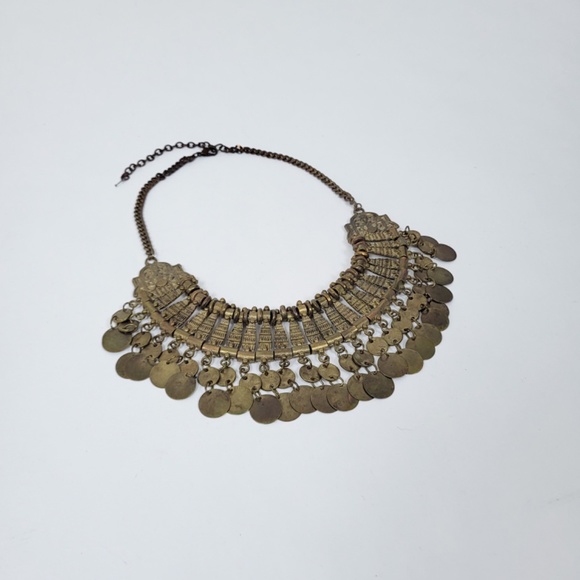 Vintage Gold Statement Necklace - Picture 7 of 8